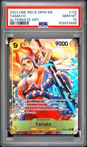 2023 One Piece OP04 EN Yamato Alternate Art #112 PSA 10 GEM MINT