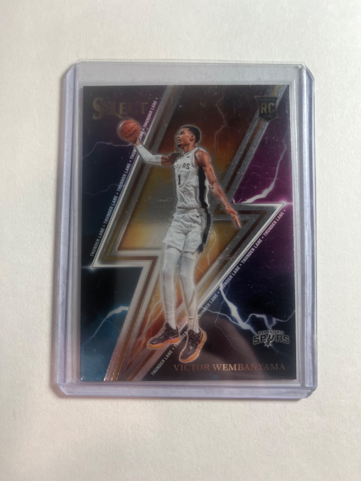 2023-24 Select Victor Wembanyama Thunder Lane RC Rookie #5 Spurs