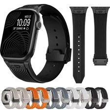 For Apple Watch Series Ultra 3 49mm 11 10 9 8 7 SE 6 5 Silicone Band Sport Strap