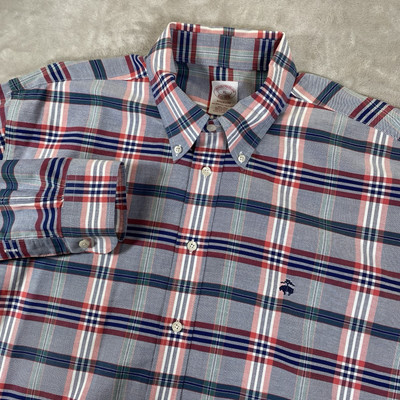 Brooks Brothers Shirt Regent Men's XL Plaid Supima Cotton Button Down