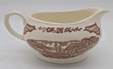 Alfred Meakin Brown & White Fair Winds Gravy Bowl