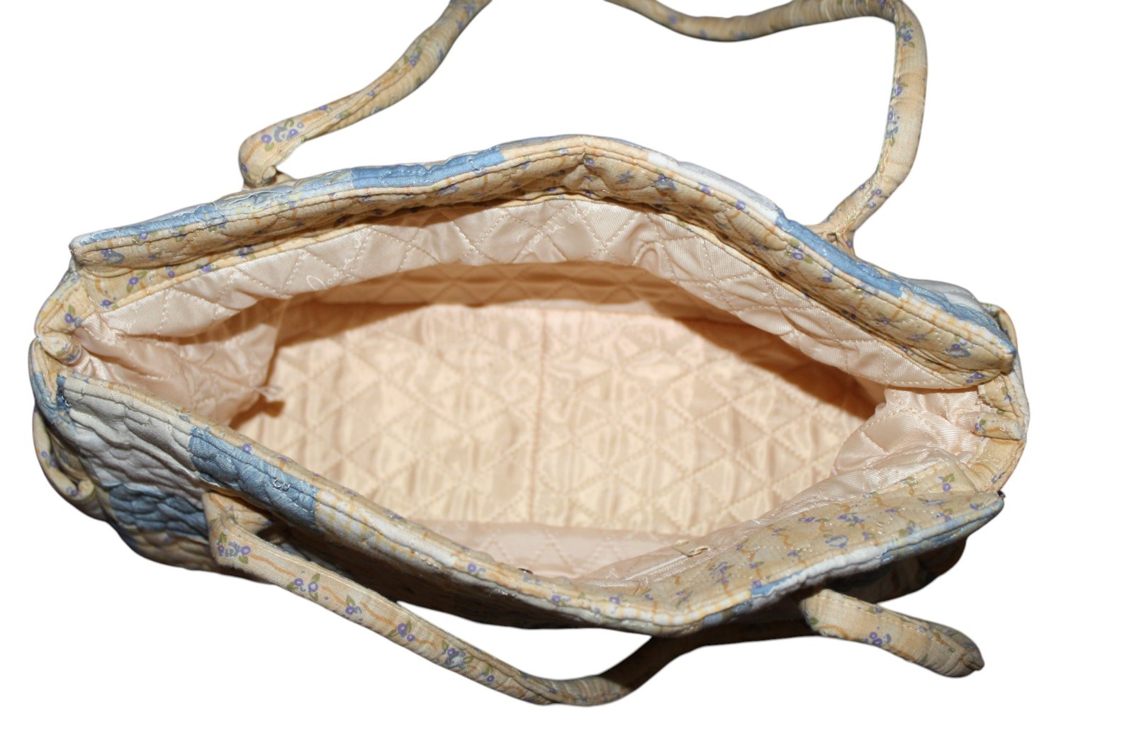 Donna Sharp Quilted Patchwork Blue & Yellow Hand … - image 3