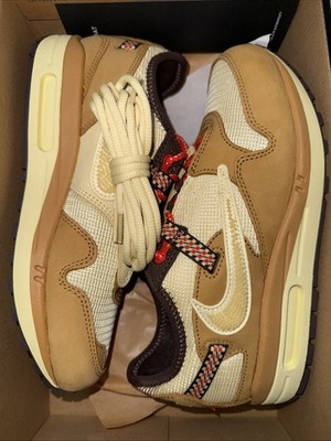 Travis Scott Air Max 1 Wheat Lemon Drop Size 6.5 Men s BRAND NEW