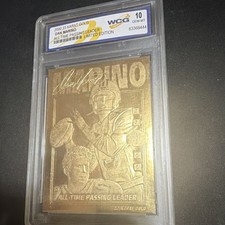 2000 23 Karat Gold Dan Marino All-Time Passing Leader Limited Edition Miami Dol…
