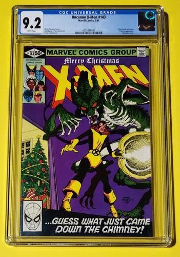 X-Men 143, 1981, CGC 9.2, WP, last Claremont, Byrne, Austin issue