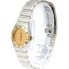 Omega Constellation 18K Gold Stainless Steel Quartz Ladies Watch 1362.10 w/Box