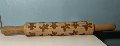 Ciroa Christmas Gingerbread Man Rolling Pin The Farmhouse Rachel Ashwell