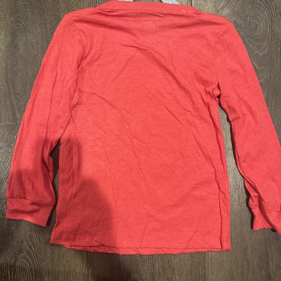 Elf Movie boys NWT long sleeve holiday Tee M 8 Will Ferrell Santa I Know Him - Image 2 of 2