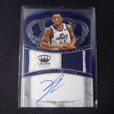 Donovan Mitchell 2017-18 Panini Rookie 168/199 GU Patch Card. rookie card picture