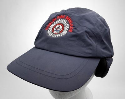 DUBLIN FIRE BRIGADE Ireland Firefighter Crest Earflaps Insulated Adjustable Hat