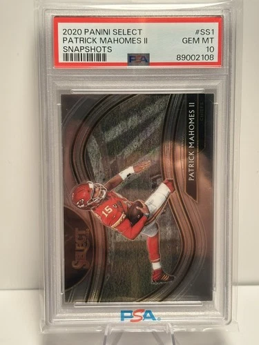 2020 Panini Select - Snapshots Patrick Mahomes Prizm PSA 10