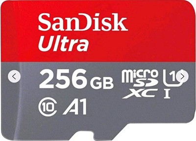SanDisk Ultra 256GB microSDXC UHS-I Class 10 A1 High Speed Memory Card