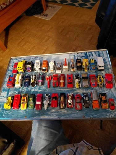 Lot Of 41 Vintage Used Hot Wheels Cars And Trucks