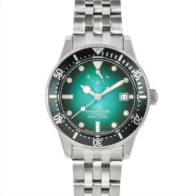 Orient Star Diver 1964 F6N4-UAM0 Automatic Watch Green Dial Stainless Steel