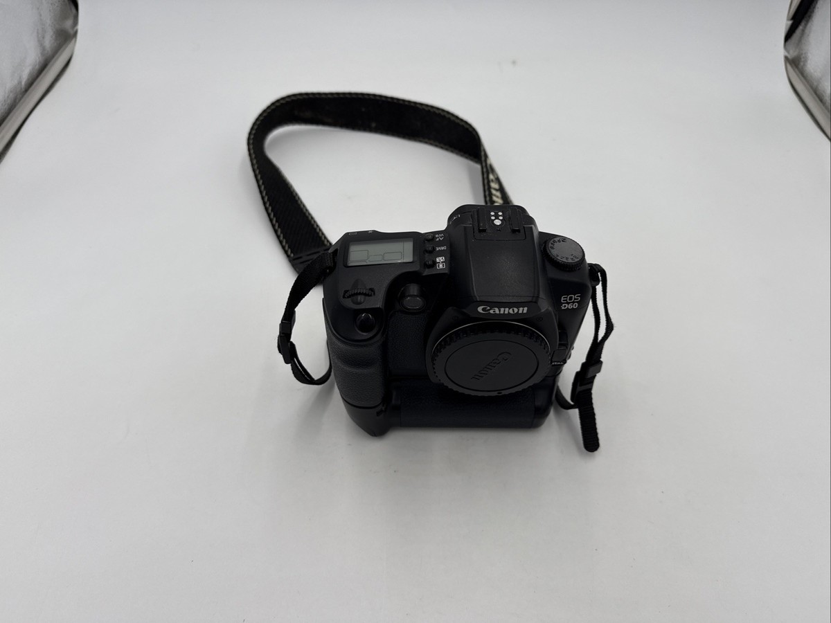 Canon EOS D60 6.3 MP Digital SLR Camera - Black (Body Only) W BG