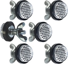 White Reflector Motorcycle License Plate Bolts And Nuts White Reflector Motorcycle License Plate Bolts And Nuts