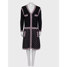 Chanel 2015 Black Silk Blend Dress - IT44 L