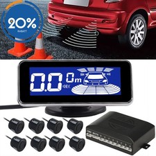 LCD Einparkhilfe 8 Sensoren zum Nachr&uuml;sten Parkhilfe R&uuml;ckfahrwarner PDC DE