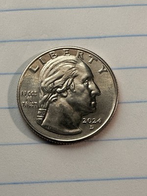2024 D Zitkala-Sa Washington Quarter Error Coin 'In Cod We Trust