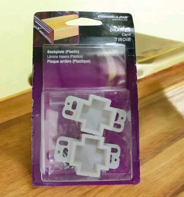 Center Rail Support Guide Drawer Track Back Plate Accepts Most C SHAPED Tracks 