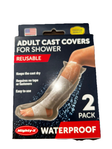 Waterproof Leg Cast Cover for Shower, Adult Full Leg Cast Shower Protector,Soft