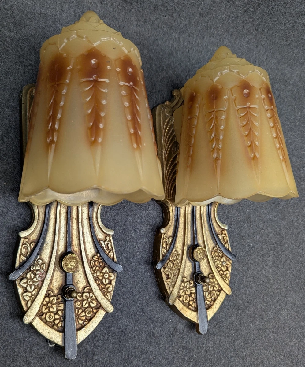 1930s Decade Antique Chandeliers, Sconces & Lighting Fixtures for