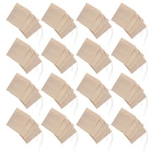 200 Pcs Paper Reusable Tea Filter Bags Drawstring Infuser For Loose Leaf Tea 0.04 per strip