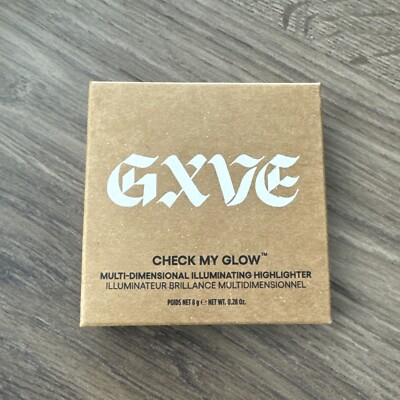 NEW! GXVE CHECK MY GLOW MULTI-DIMENSIONAL HIGHLIGHTER - PLATINUM COWGIRL 0.28 OZ