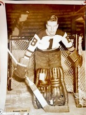 FRANK BRIMSEK NHL HOCKEY PHOTO BOSTON BRUINS GOALIE AHL OHA WHA WHL QMJHL CHL