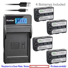 Kastar Battery LCD Charger for Sony NP-FM50 Sony DCR-TRV40 DCR-TRV430 DCR-TRV460
