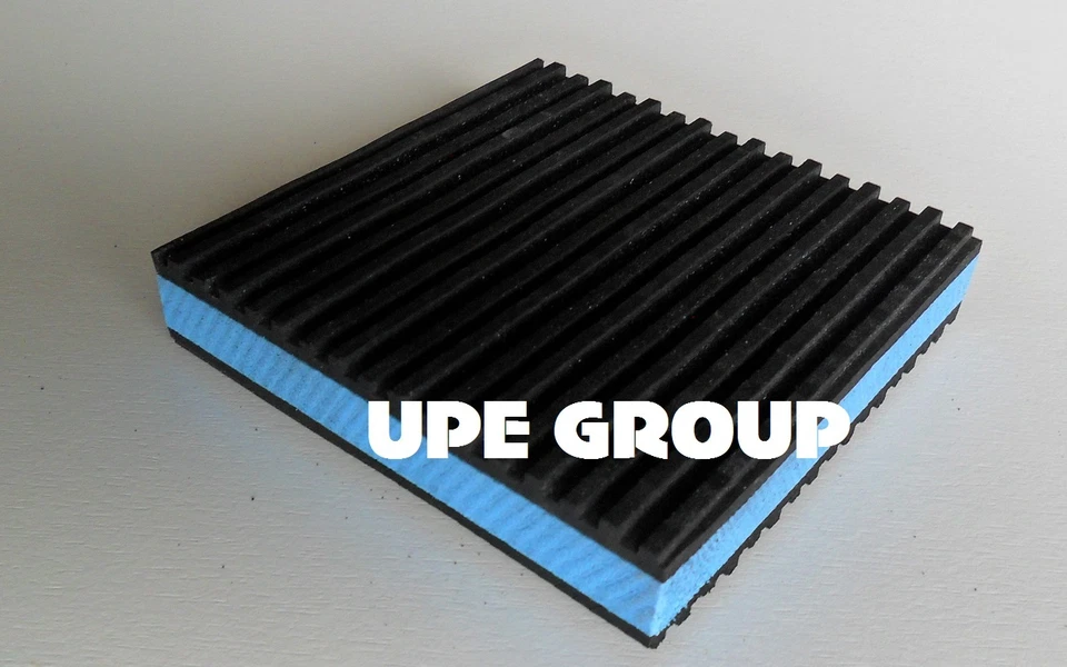1 ANTI VIBRATION PADS ISOLATION DAMPENER SUPER HEAVY DUTY BLUE 4x4x7/8 EQUIPMENT