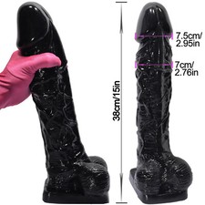 15 Inch Huge Thick Dildo Wide Suction Cup Realistic Penis G-spot Sex Toys Women