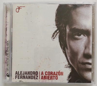 ALEJANDRO FERNANDEZ -A CORAZON ABIERTO- 2004 MEXICAN CD ALBUM +