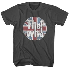 The Who Vintage Union Jack Logo Men's T Shirt