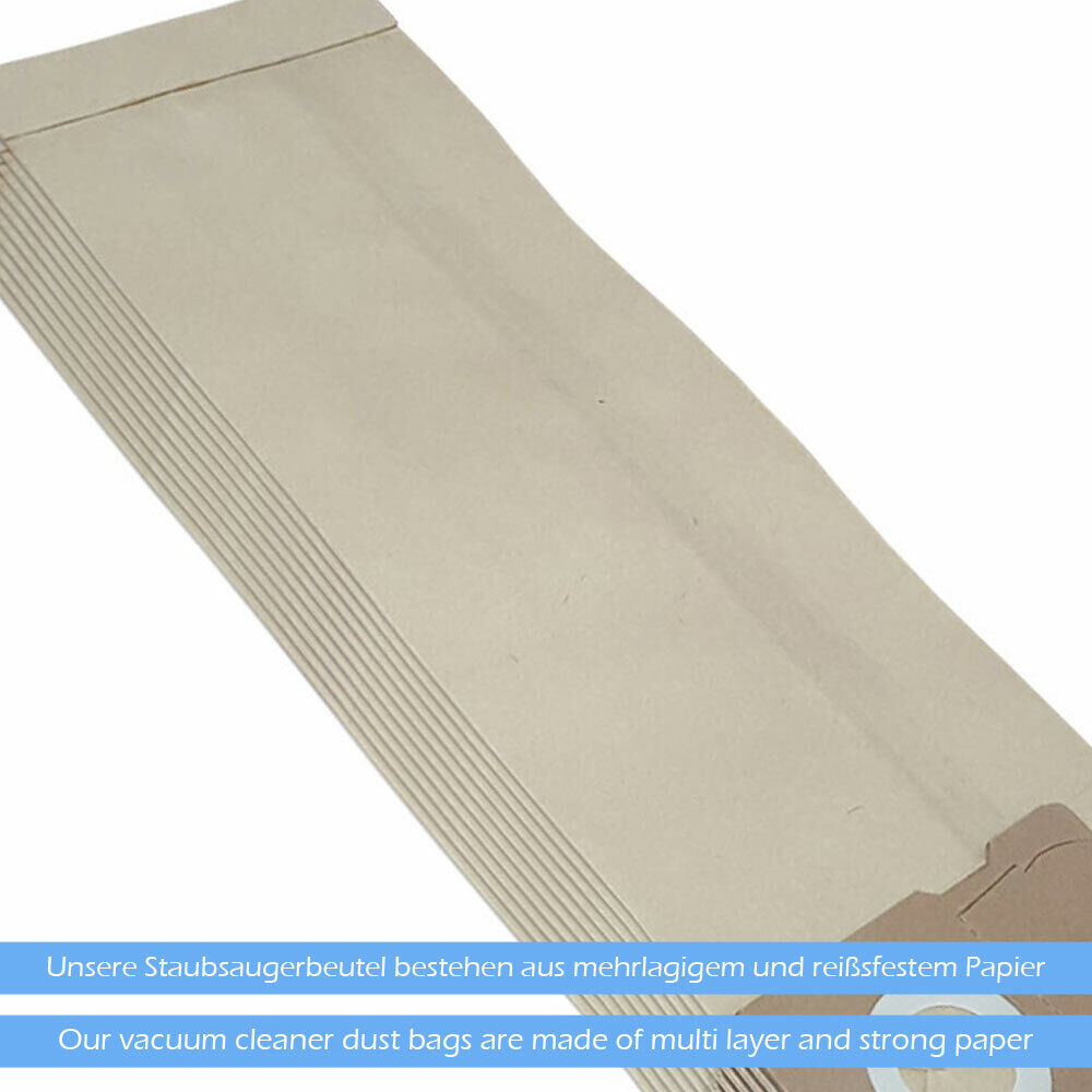 20 Papier Staubsaugerbeutel geeignet für Nilfisk GA 70, GA70