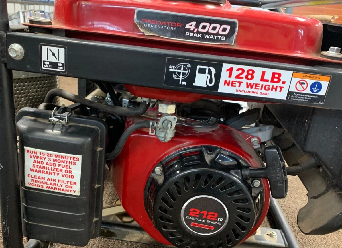 PREDATOR 4000 3200 4000W PORTABLE GENERATOR 61834 1
