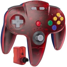 Wireless N64 Controller RechargeableCompatible with N64 Console- Built-in Rumble