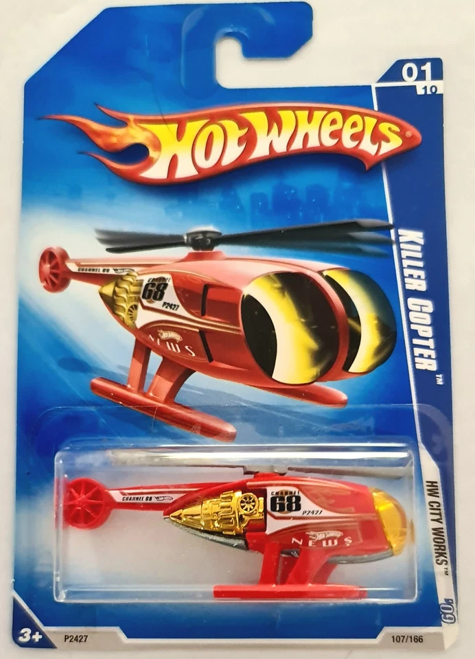 Killer Copter Hot Wheels 2009 con hélices giratorias Foto 4 de 4