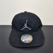 Jordan Hat Cap Boys Strap Back Black Air Jumpman Logo Casual Sports Youth School