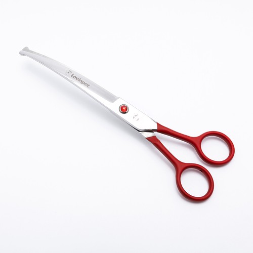 LovinPet Pet Grooming Scissors 7" Curved Stainless Steel Safety Trimming Shears - Bild 12 von 37