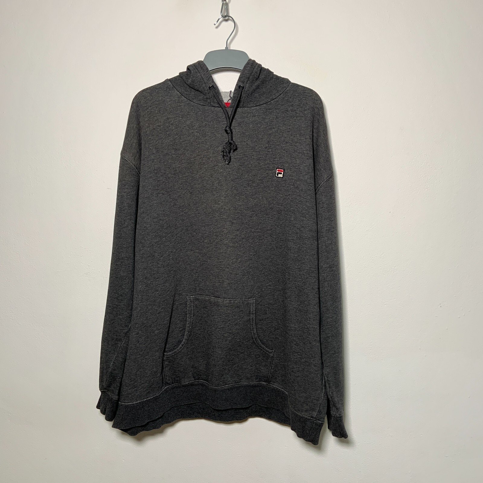 FILA Felpa con Cappuccio Pullover Grigio Taglia XL
