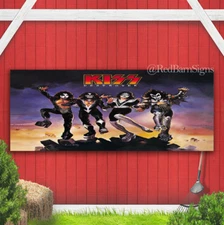 KISS Destroyer Indoor Outdoor Banner Sign with grommets