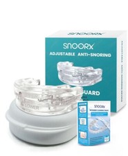 SNOORX ANTI SNORING MOUTH GUARD, Device Sleeping Aide Adjustable Free R Cleaner