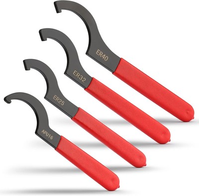 4PCS Coilover Spanner Wrench Set, Non-Slip Rubber Handle, Universal Tool