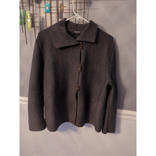 Saint James France 1889 Wool Gray Toggle Cardigan Sweater France