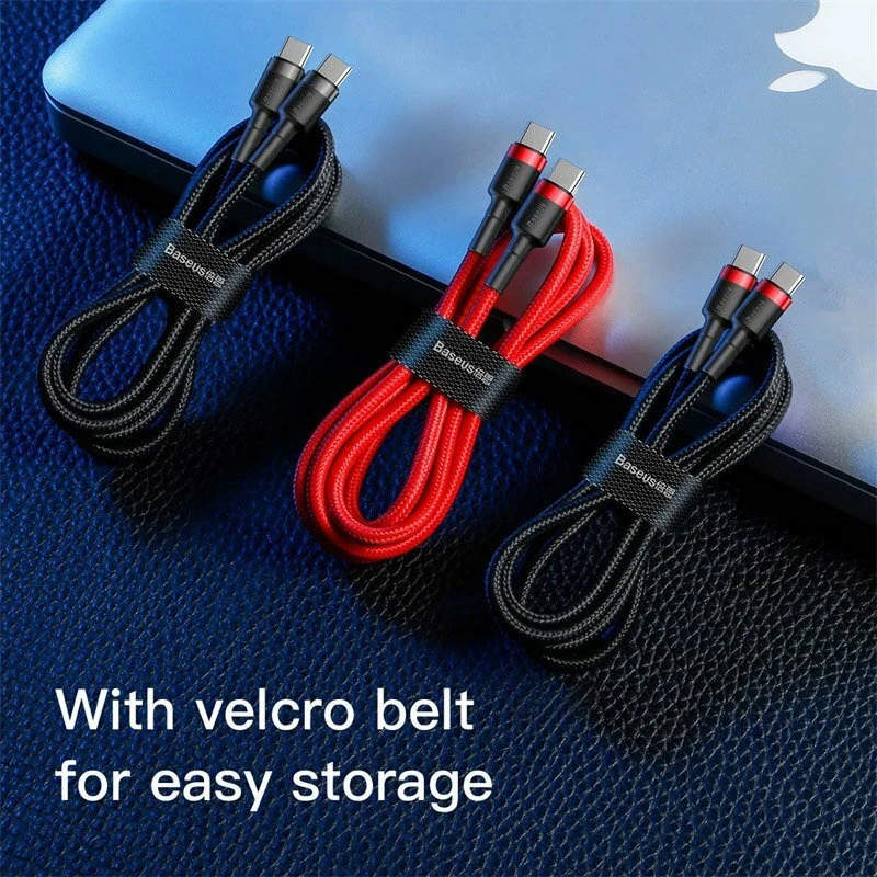 Baseus 60W/100W USB C to Type C Charger Cable Fast Charging For Samsung lot - Image 3 of 4