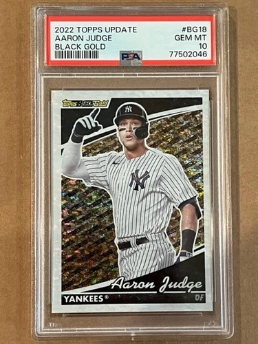 2022 Topps Update Black Gold AARON JUDGE #BG18 PSA 10 (Pop. 13)