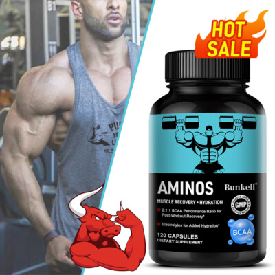 BCAA 5000mg Capsules Increase Energy, Strength and Endurance