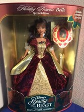 Disney's Holiday Princess Belle Special Edition BeautyBeast Barbie Doll 1997 NIB