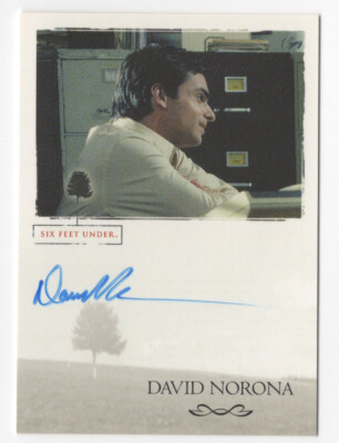 David Norona as Gary Deitman Six Feet Under Seasons 1 & 2 Autograph Card Auto